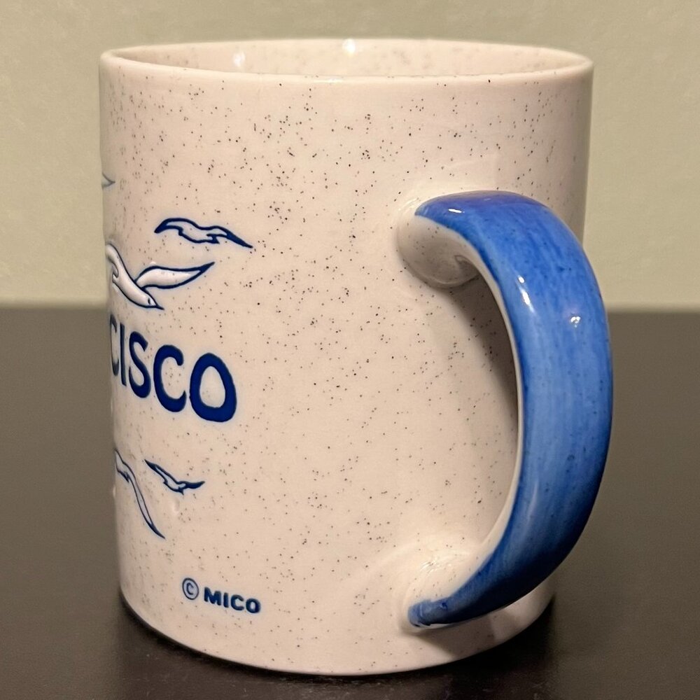 Vintage Otagiri San Francisco, California  Souvenir Mug with Embossed Seagulls - Picture 3 of 9